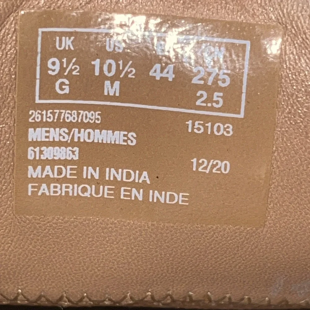 Clarks Originals Men's Size 10.5 Wallabee Tan Leather Dress Casual Shoes‎ Clean